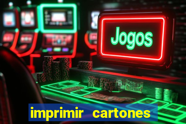 imprimir cartones de bingo